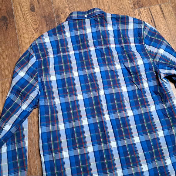 Penfield Men's Button Down Shirt Classic Fit Blue Check Size Large - Picture 4 of 8